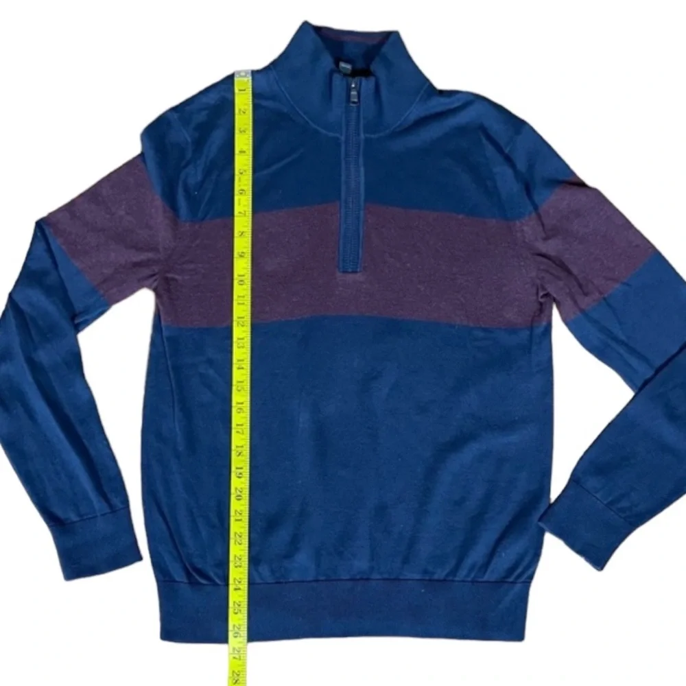 Banana Republic Men’s Quarter Zip Cotton Sweater